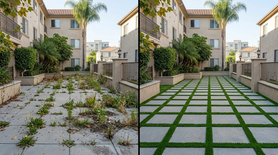 Result artificial grass installation in Los Angeles - Los Angeles Turf Installation